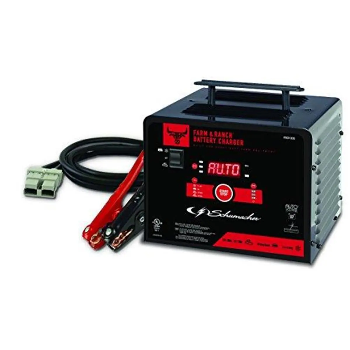 Schumacher Electric Multi-Stage Car Battery Charger for Batteries, 2-6-40-150-200A Amperage Options, 6 & 12V, Microprocessor Controlled, Auto-Voltage Detection, Button Controls, 40-200A