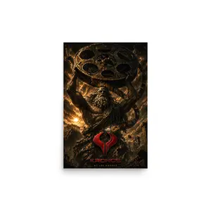 Titan Kronos holding Film Reel Poster