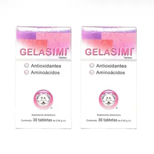 Gelasimi Antioxidants & Amino Acids Dietary Vitamin Supplement, 2-Pack (30 Tablets Each) for Hair & Nail Care