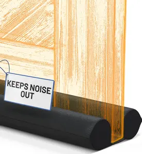 Under Door Draft Stopper (Fits 30"-36"): No Adhesive Under Door Sound Blocker, Soundproofing Gap Filler – Blocks Cold/Hot Air & Noise, Easy Install Bottom Seal