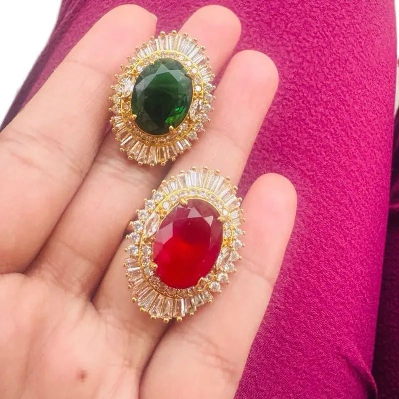 Gold-Plated Costume Ring for Women, Elegant Full Stone-Work Design with an Adjustable Band for Everyday Wear, Costume Rings, Elegant Everyday Ring
