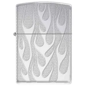 Zippo Lighter Deep Carved Flames Heavy Walled Armor Made in USA with Lifetime Warranty Eco-Friendly Box