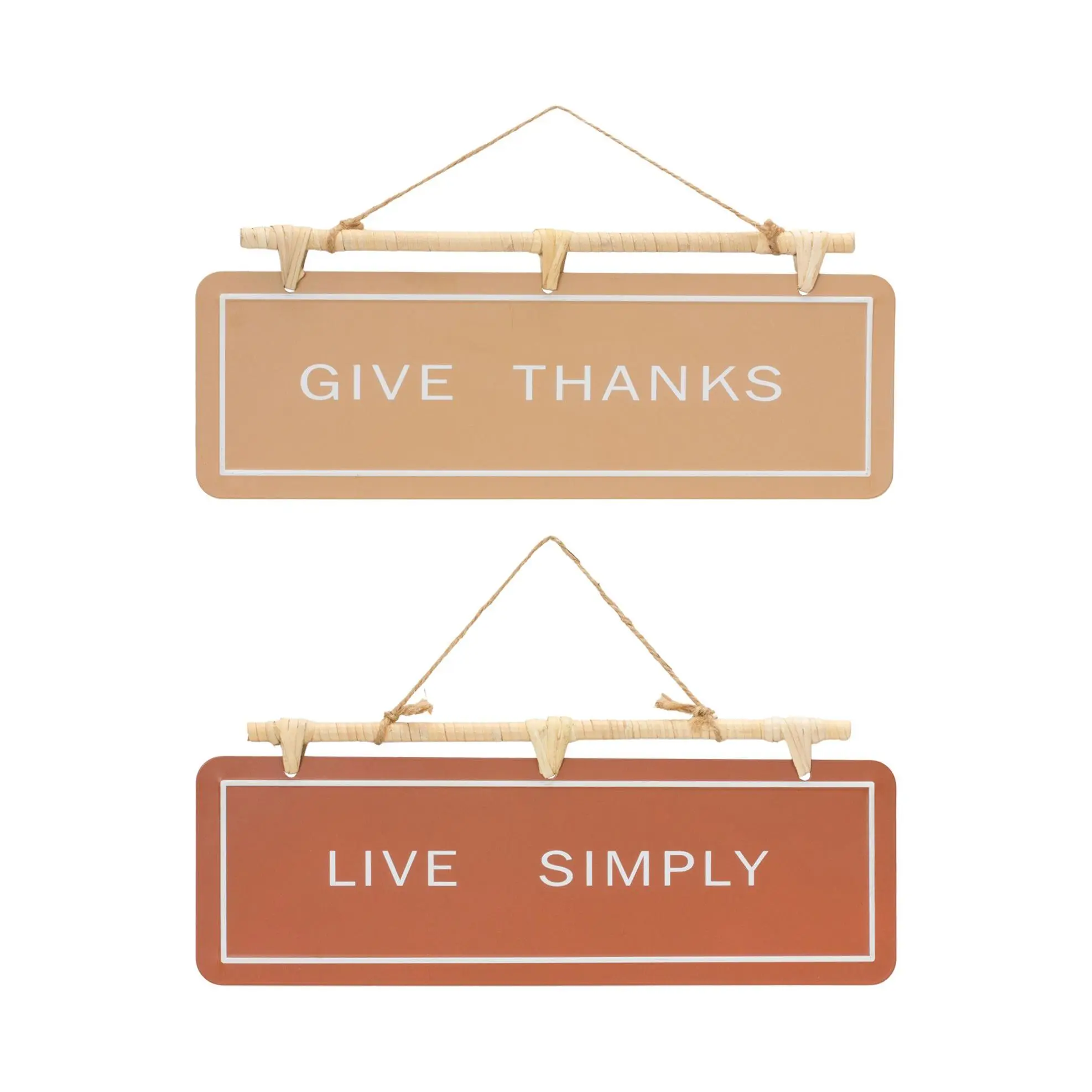 Melrose Set of 2 Hanging Fall Sentiment Sign
