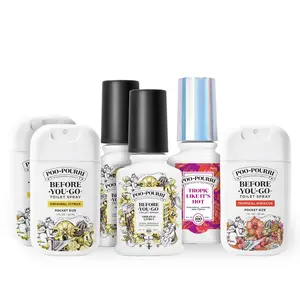 Poo~Pourri Citrus & Tropical Bathroom Bundle – 6 pc Set (2oz + Pocket Sprays)