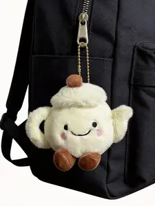 Cute Tea Pot Plush Keychain, Soft Smiley Face Hanging Ornament, Perfect Summer Gift, Holiday & Birthday Present, Collectible Item, Fuzzy Keychain, Keychain For Bags