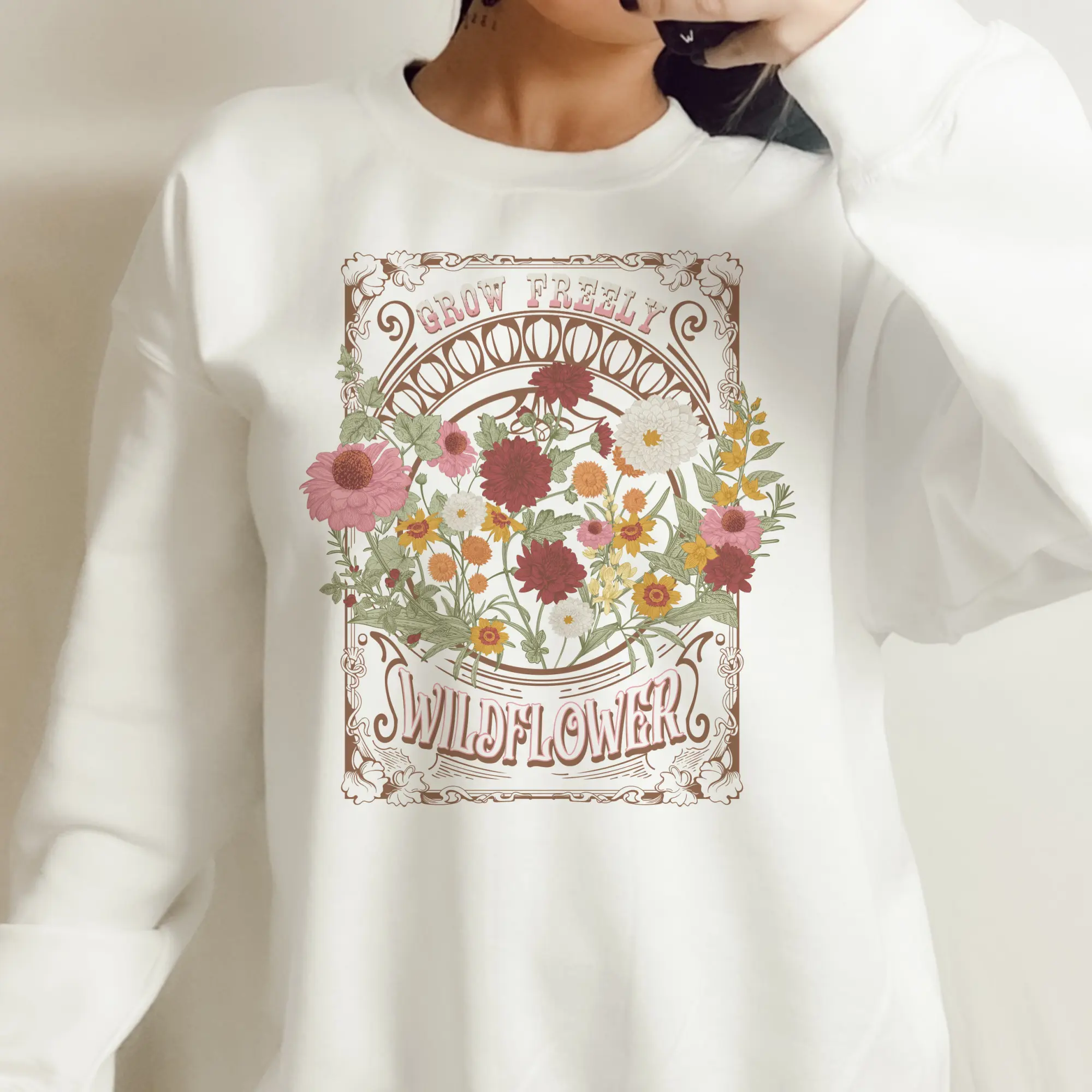 Viral flower bunch back hoodie - TikTok Shop