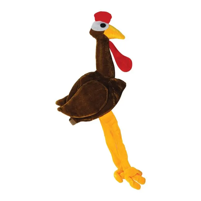 Beistle Thanksgiving Plush Gobbler Hat - 1 Size, Comfortable Turkey-Theme Design, Festive Party Accessory for Holiday Celebrations