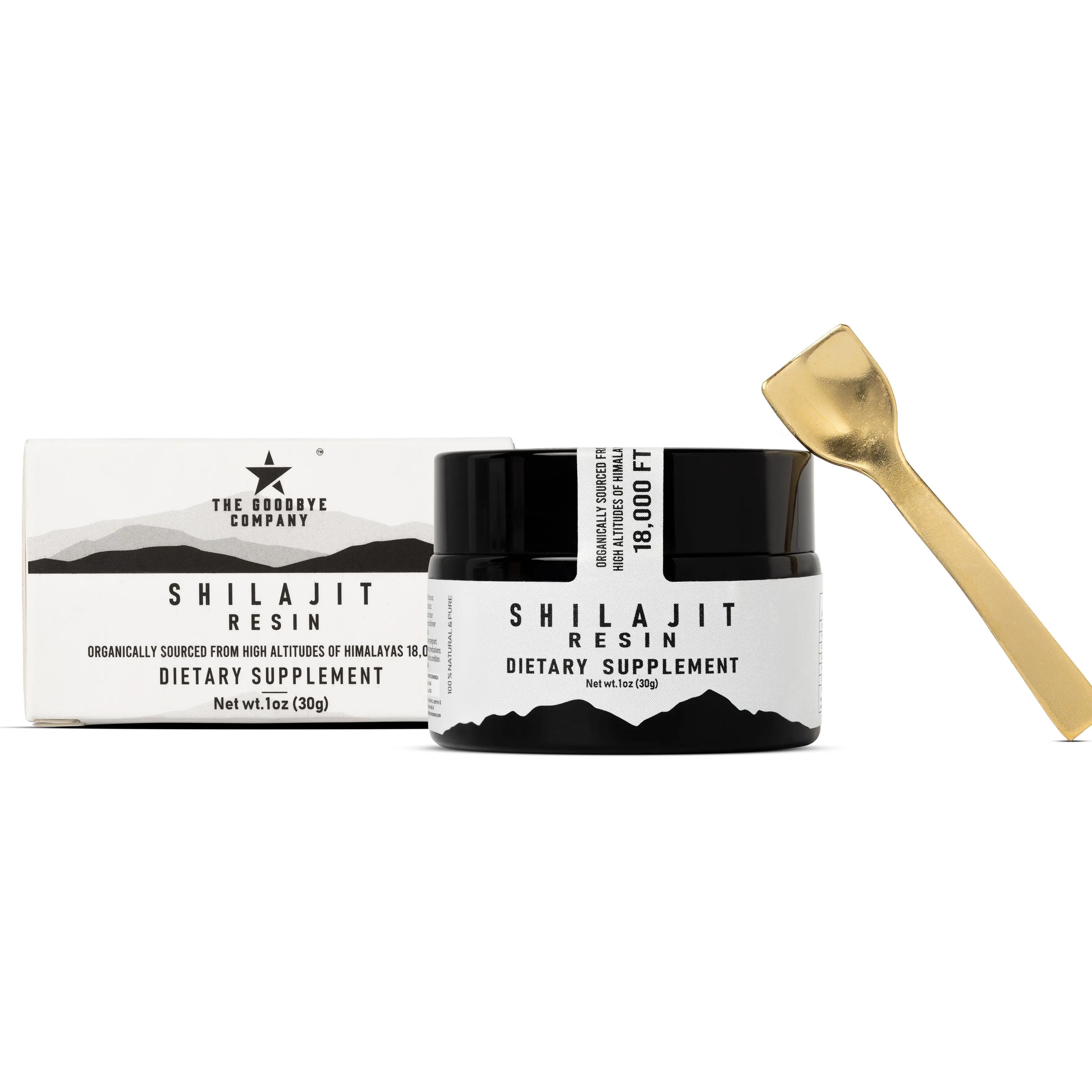 The Goodbye Company Organic Himalayan Shilajit Resin 30g | Natural Wellness Resin for Men | Supports Energy, Vitality & Rejuvenation – Pure, Potent & Plant-Based