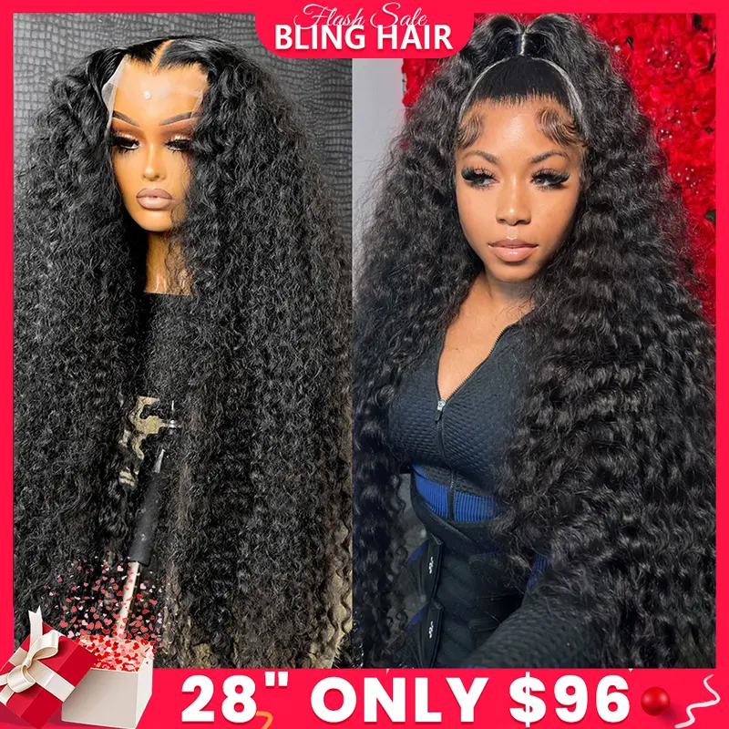 32 34Inch 13x6 13x4 Lace Front Human Hair Wigs Pre Plucked For Women Deep Wave Human Hair Lace Frontal Wigs 180 Density Transparent Lace Wig Real Human Hair #TikTokShopFallDealsForYou #TikTokShopHolidayHaul