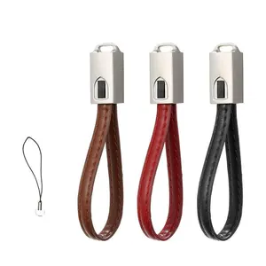 Keychain 3 In 1 Multi Function Charging Cable Fast USB Data Sync Cord With Mixed Connector For Cell Phone Daily Pocket And Outdoor Portable Use