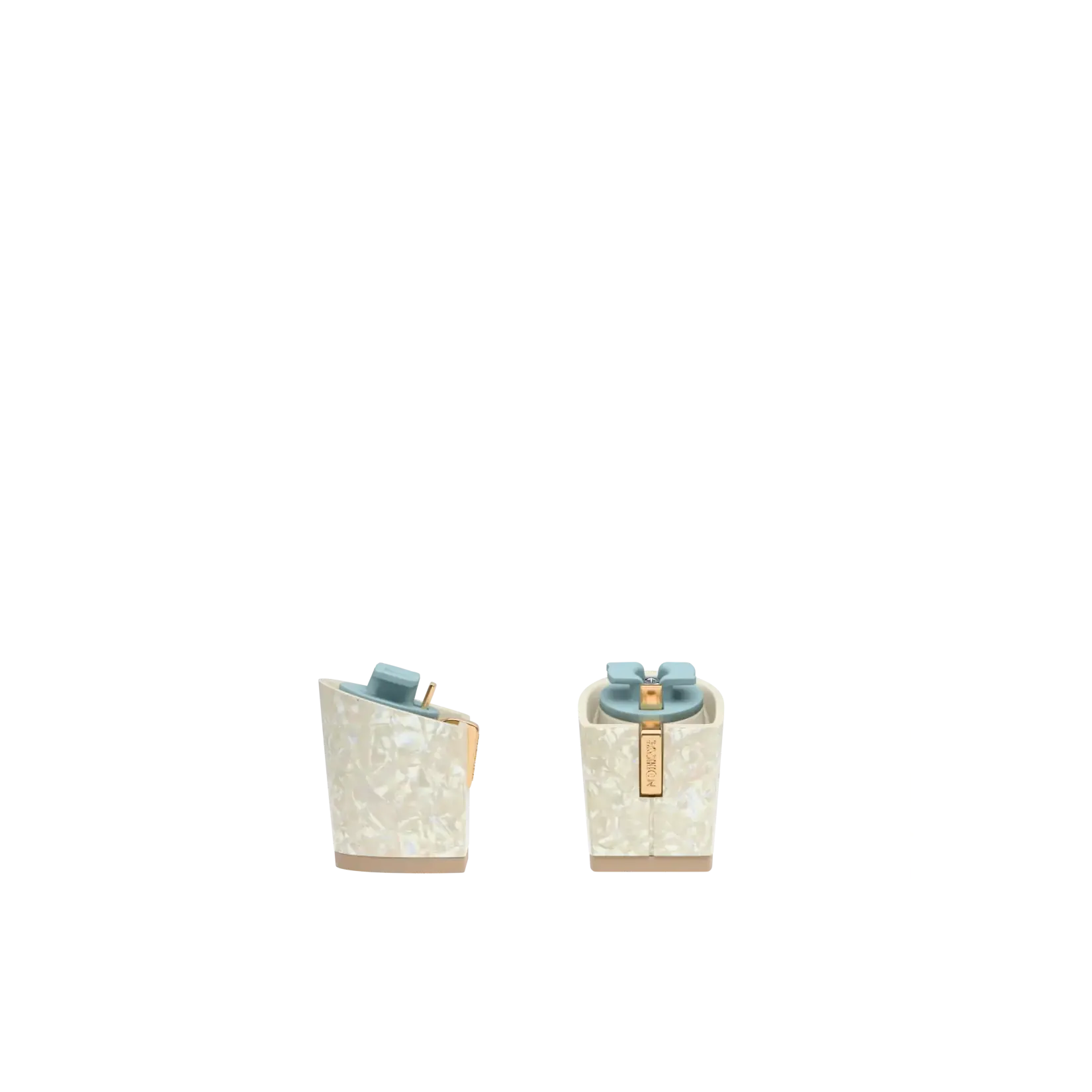 Block Heel Kit 3 Iridescent Mother of Pearl