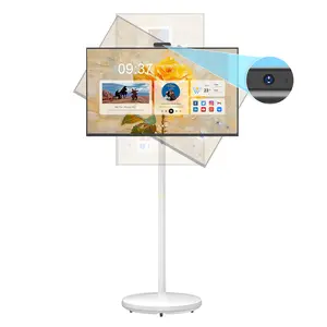 MWE 32 inch 2K Portable Smart TV, 8GB RAM+128GB Storage, Touch Screen Monitor, Voice Remote Control, Built-in 4H Video Play Time, Android OS, 13MP Magnetic Camera, Support Google Play, White Board Fuction