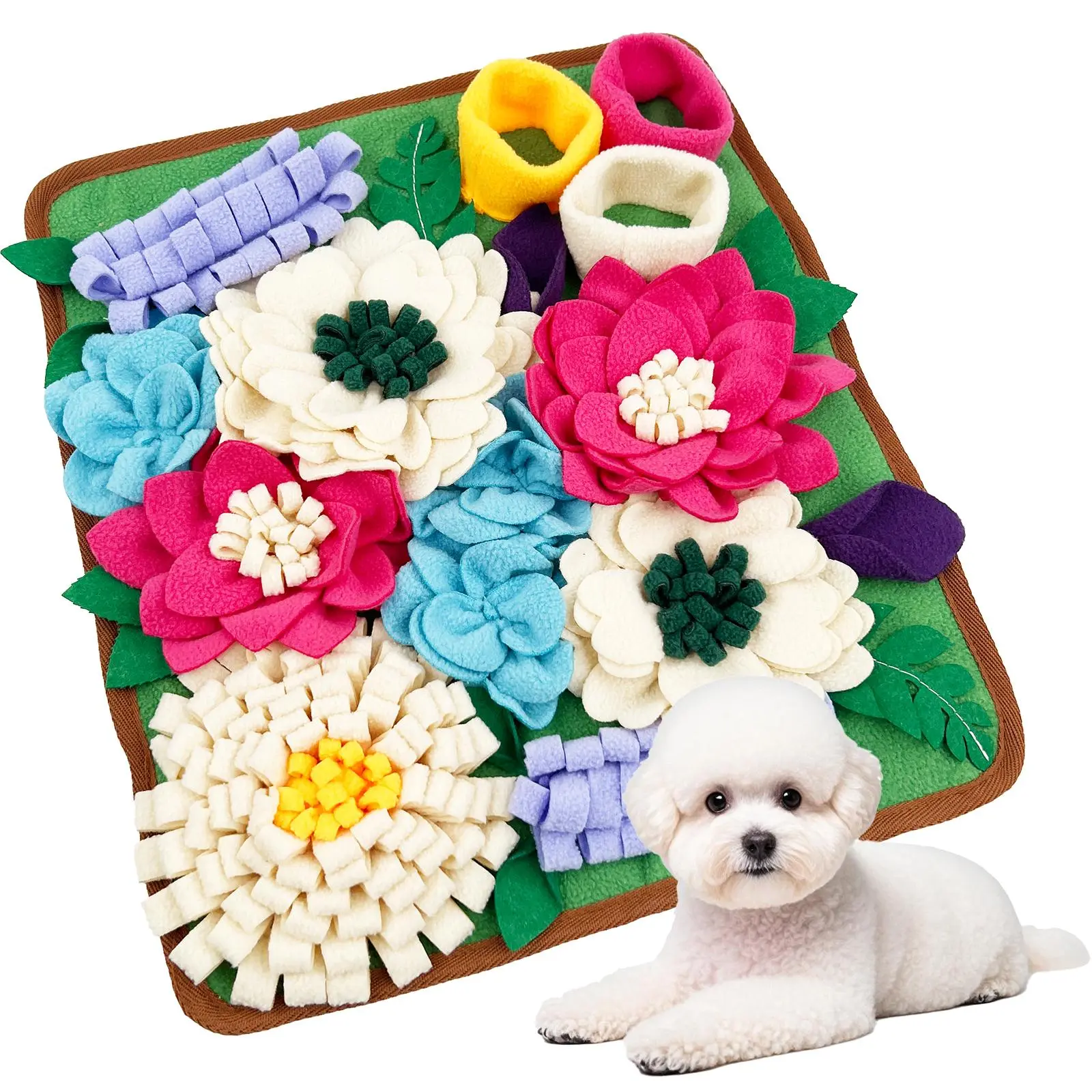 Pet Snuffle Mat, Interactive Feeding Blanket for Training, Puzzle Toy for Pet Engagement and Enrichment, Pet Supplies, Dog & Cat Accessories