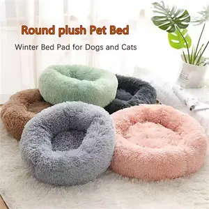 3 SIZE Winter Pet Bed for Cats & Dogs Plush & Warm with Multi-Color Choices Cozy All-Season Bed for Your Furry Friends Brown, Green, Pink, Purple & More Ultimate Comfort