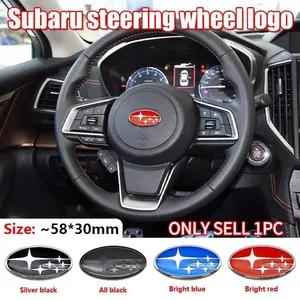 Subaru Car Steering Wheel Center Emblem Sticker, Console Knob Decal, Car Interior Decor, Fits Kia, Subaru Xv/crosstrek/wrx/sti/brz/legacy
