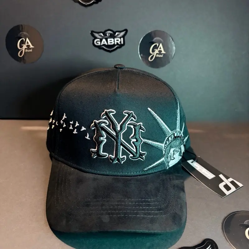 Dandy Hats New Liberty Embroidered Black Snapback Hat for Men and Women