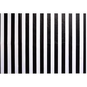 Black and White Stripes Tissue Paper Bulk Stripes Wrapping Paper, 28 Inch by 20 Inch, 30 Sheets for  Bags