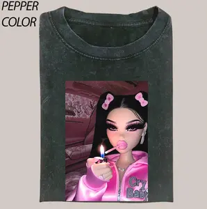 Bratz - Kool Kat Jade Short Sleeve Graphic T-Shirt, Bratz T-shirt, Meme Tee, Funny T-shirt, Y2K 90s Graphic Shirt, Casual Round Neck, gift for her, him, Womenswear Top