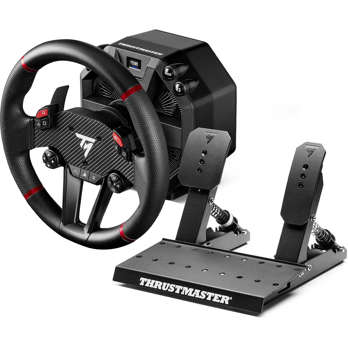 Thrustmaster T598 Metal Racing Wheel Game Accessory - Rubber Grips, Force Feedback, Detachable Design for PS5/PC Consoles