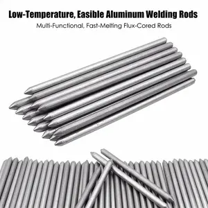 Low-Temperature, Easily Fusible Aluminum Welding Rods, Suitable for Water Tanks and Pipes. Multi-Functional, Fast-Melting Flux-Cored Rods, Suitable for Stainless Steel, Copper, Iron, and Aluminum, Effectively Repairing and Filling Welds Industrial Home