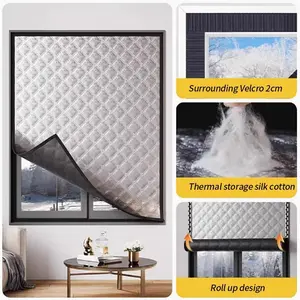 Winter Thermal Curtains – Insulated, Windproof & Cold-Proof, Sealed Window Screens with Shading & Sound Insulation