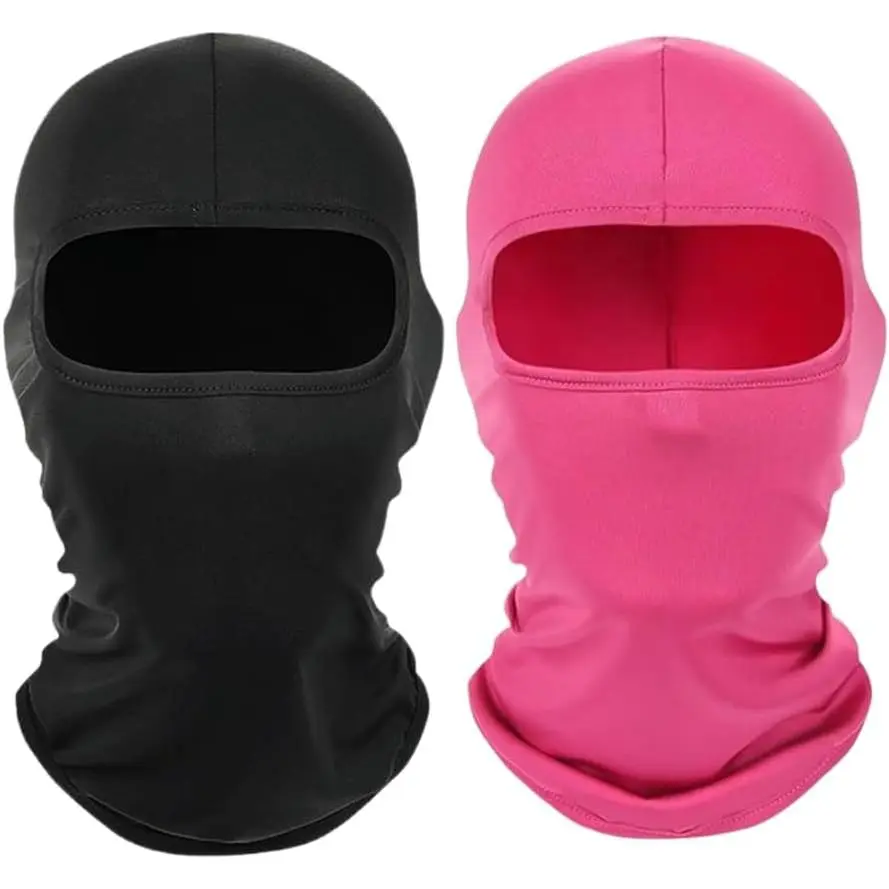 2 count Thin Balaclava Ski Mask  Mask Full  Mask Windproof Sun UV Protection Hood for Women Men