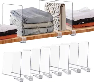 ✨ Clear Acrylic Shelf Dividers | Closet Organizer & Shelf Separators JOY DECOR