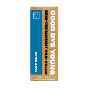 Good Dye Young Sonic Wave Semi-Permanent Hair Color with Hydrolyzed Rice Protein & Sunflower Seed Oil for Vivid Blue Hair