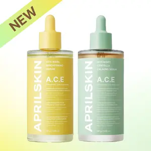 [APRILSKIN Official] [NEW] A.C.E. 3-SECOND Soothing & Brightening Serum Duo: Mugwort Centella Serum & Vita Kojic Serum | Mugwort + Centella Dual Calming | Vitamin C + Kojic Complex