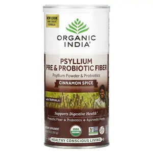 Organic India Psyllium Pre & Probiotic Fiber, Cinnamon Spice, 10 oz (283.5 g)