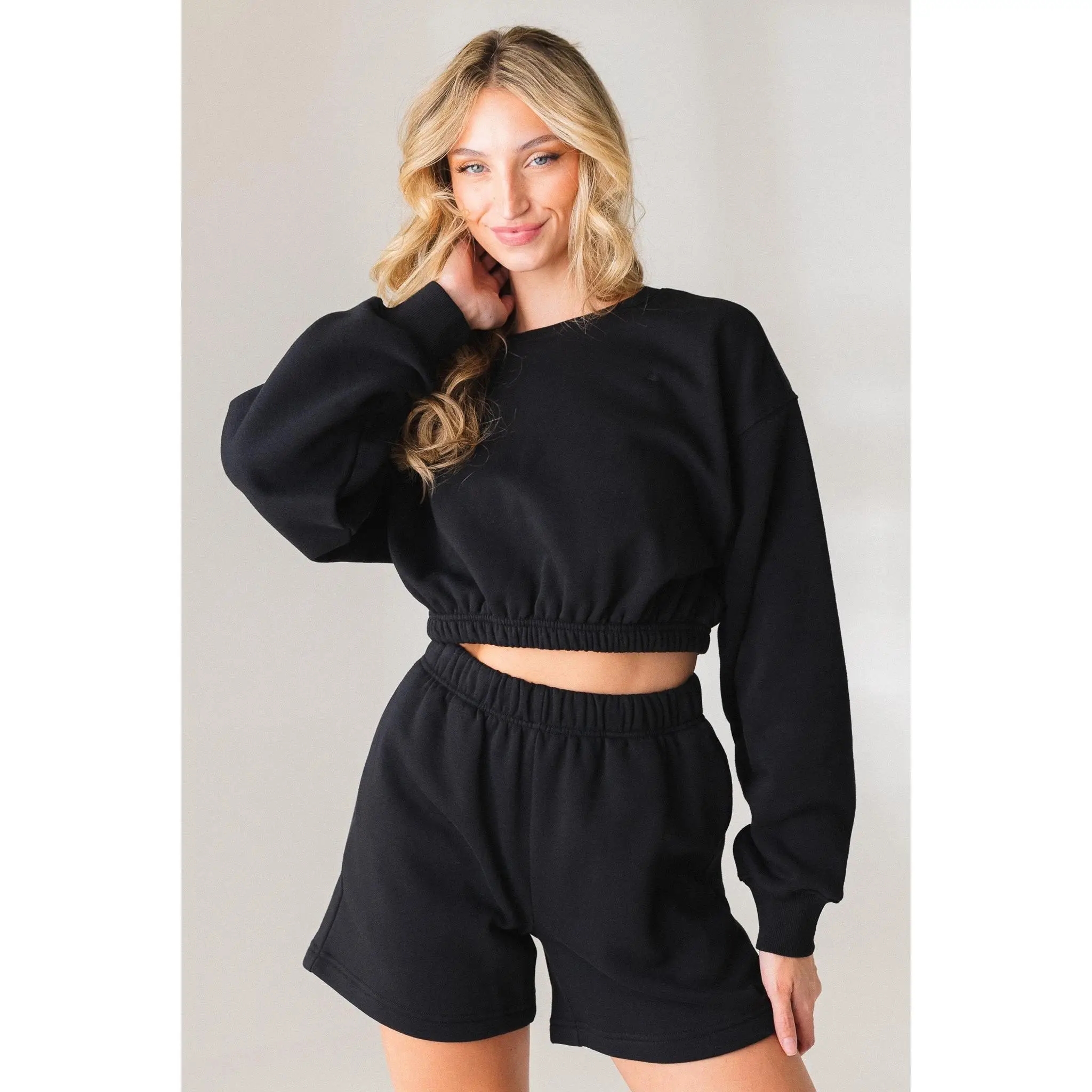 Vitality Cozy® Crop Crew - Midnight