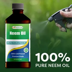 Best Naturals 100% Pure Neem Oil, 100% Cold Pressed and Unrefined - 16 OZ (1 Bottle)