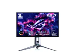 ASUS ROG Swift 27 inch (26.5" viewable) Dual Mode QHD 1440P 540Hz Full HD 720Hz AMD FreeSync Premium Pro & G-SYNC compatible 0.02ms HDR500 OLED Gaming Computer Monitor Glossy True Black PG27AQWP-W