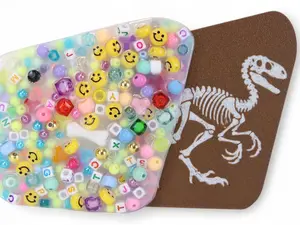 Roar Velociraptor Skeletal Picky Pad and Tray- Satisfy Your Urge to Pick, Pop and Peel Stress-Free!