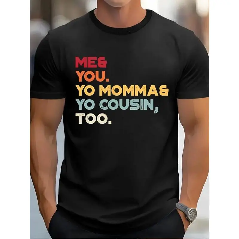 (Me and You) Sunset Hip Hop T-shirt Men's Trend  T-shirt