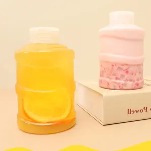 500/700ml Mini Bucket Bottle 500ml Plastic Bottle Disposable Milk Tea Juice Bottle Beverage Milk Tea Bucket Kitchen accessories