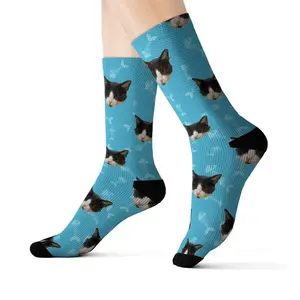 Fish Bones Custom Cat Socks