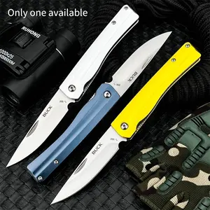 New 255 Folding Hiking Knife with 8CR13MOV Steel Blade and T6 Aluminum Handle Ideal for Outdoor Camping, Fishing, and Everyday Use Survival Gear Survival Equipment Camping Tools Outdoor Camping Knives