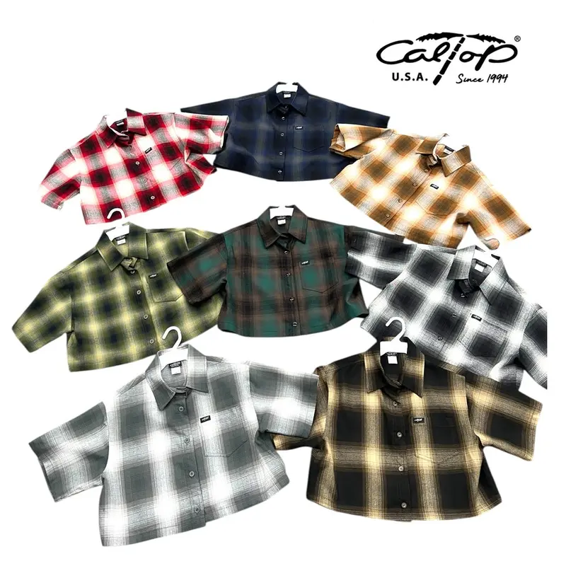 cropped checkered shirt - TikTok Shop