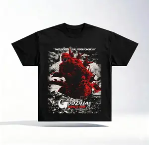 Godzilla Minus One Vintage Graphic T-Shirt, Retro Kaiju Monster Destroyer Tee, Oversized Japanese Movie Streetwear Shirt for Men Women