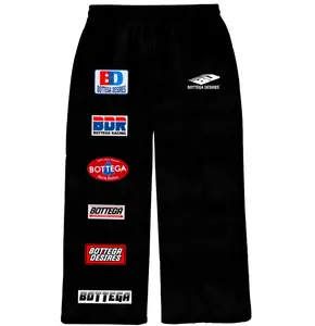 Bottega Desires Patch Sweatpants Black