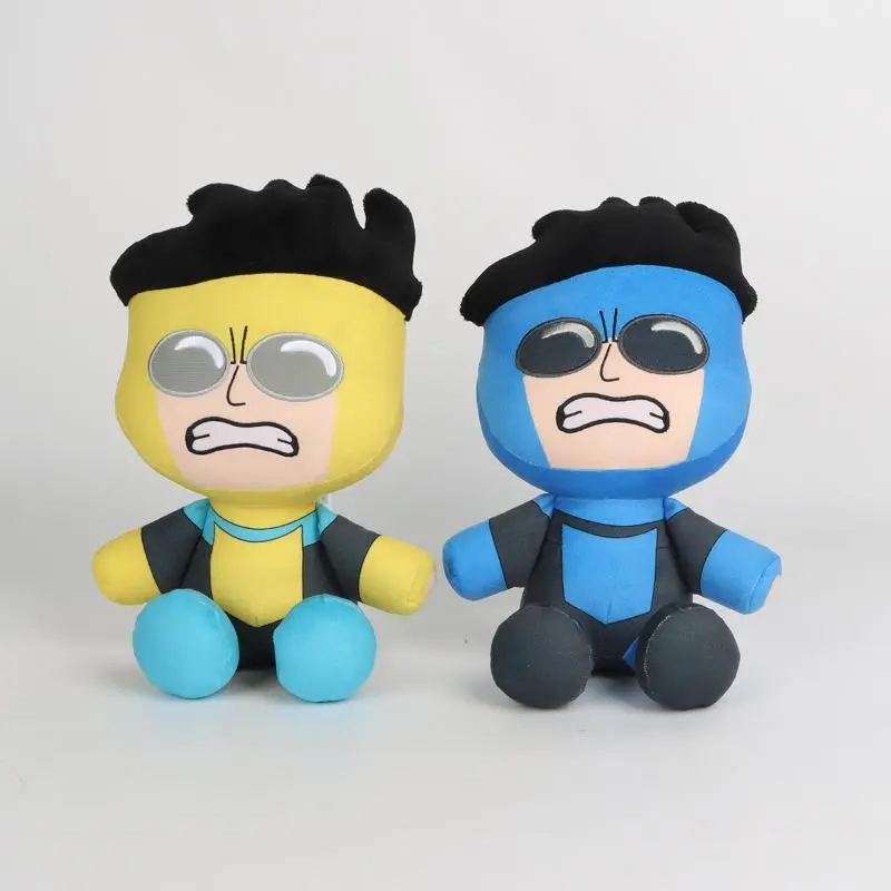 9.8 Inch Invincible Season 3 Mark Chibi Plush Toy, Cute Superhero Soft Stuffed Doll, Collectibles Figure for Kids Fans, Home Decor & Birthday Gift