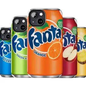 Enjoy A Fanta Can Phone Cases, Fanta Orange, Apple, Berry, Pineapple, Green Apple, Cherry Cover, Preppy and Cute, Compatible with iPhone X, 11, 12, 13, 14, 15, 16, 17 & more