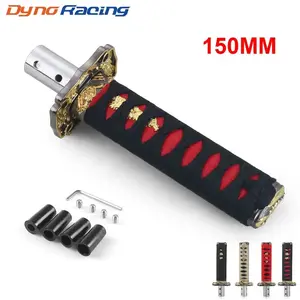 150mm Samurai Sword Shift Knob, Universal Car Shifter Katana metallic Weighted Shift Knob, Car Interior Accessories for Manual Transmission Car