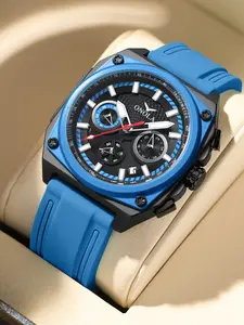 Onola Brand Fashion Sports Men's Quartz Watch, Multifunctional Timer, Waterproof Calendar Display, Outdoor Sport Watch, Modern Waterproof Watch, Perfect Gift