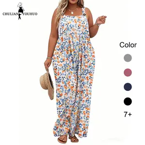 Chulianyouhuo 2026 Women's Plus Size Jumpsuit Overalls Wide Leg Casual Rompers Adjustable Loose Fit Jumpsuits With Pockets 2026 TikTokShopHolidayHaul  Breathable Lightweight
