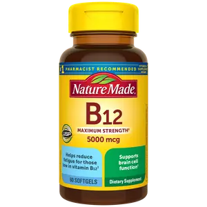 Vitamin B12 Maximum Strength 5000 mcg Softgels