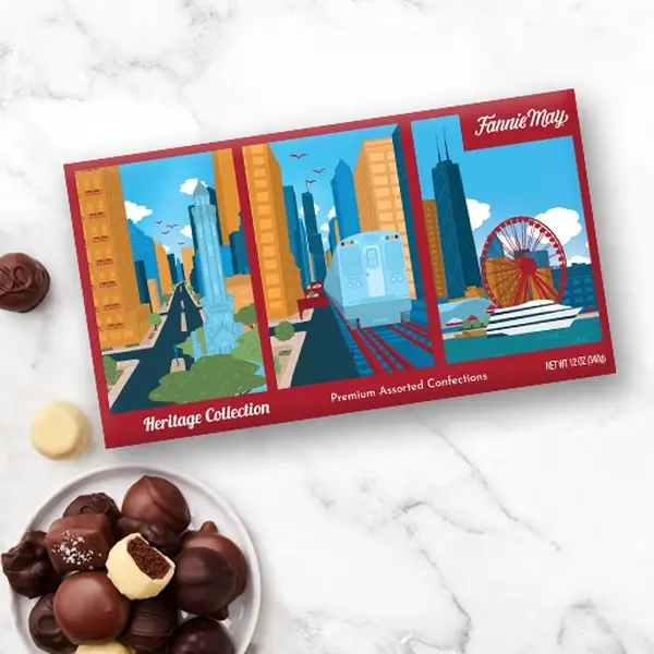 Fannie May Heritage Chocolate Collection - 12oz - Chicago Gift Box