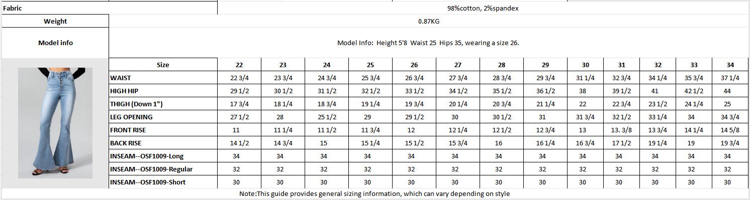 Women's Retro Light Wash High Waisted Flare Jeans, Distressed Bootcut Denim Trousers with Button Fly, Y2K Casual Streetwear for Daily Wear