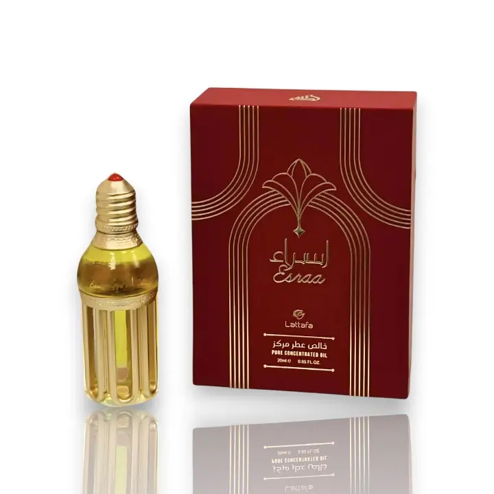 Lattafa | Esraa | Women's Fragrance | 20 ML | Concentrated Oil | Blackcurrant - Lychee & Apple
